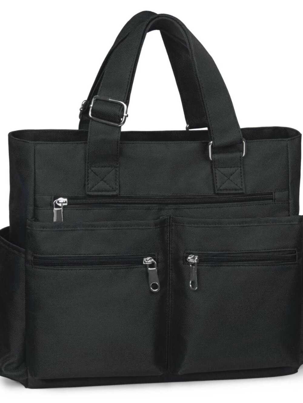 Canvas Tote Bag Waterproof Nylon Multi Pocket Shoulder Bags Laptop Work Bag